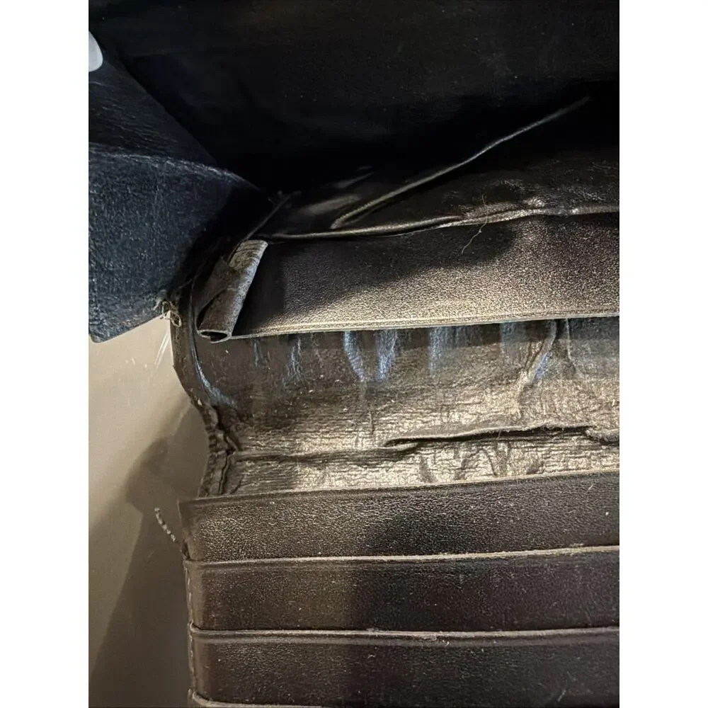 Fendi Women Vintage Logo Monogram Wallet Needs Repair